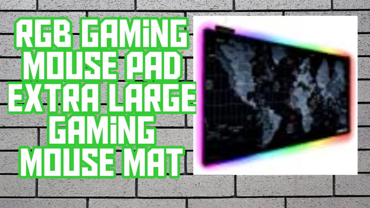 RGB Gaming Mouse Pad, Extra Large Gaming Mouse Mat 