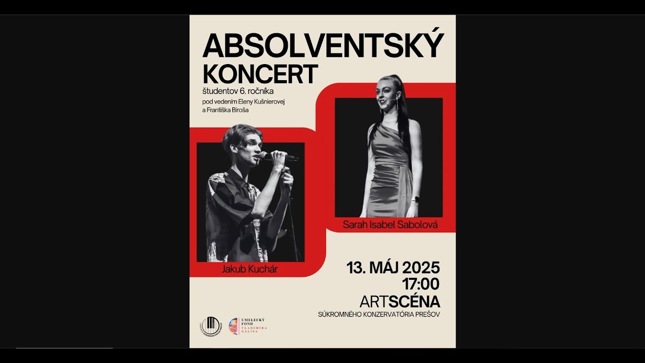 Absolvenstký koncert  - S. I. Sabolová, J. Kuchár (13. máj 2025)