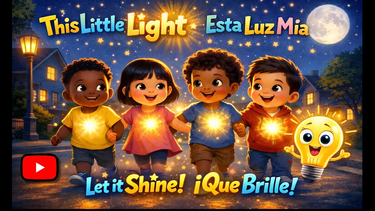 This Little Light of Mine | Esta Luz Mía | Kids Christian Bilingual Song 💡
