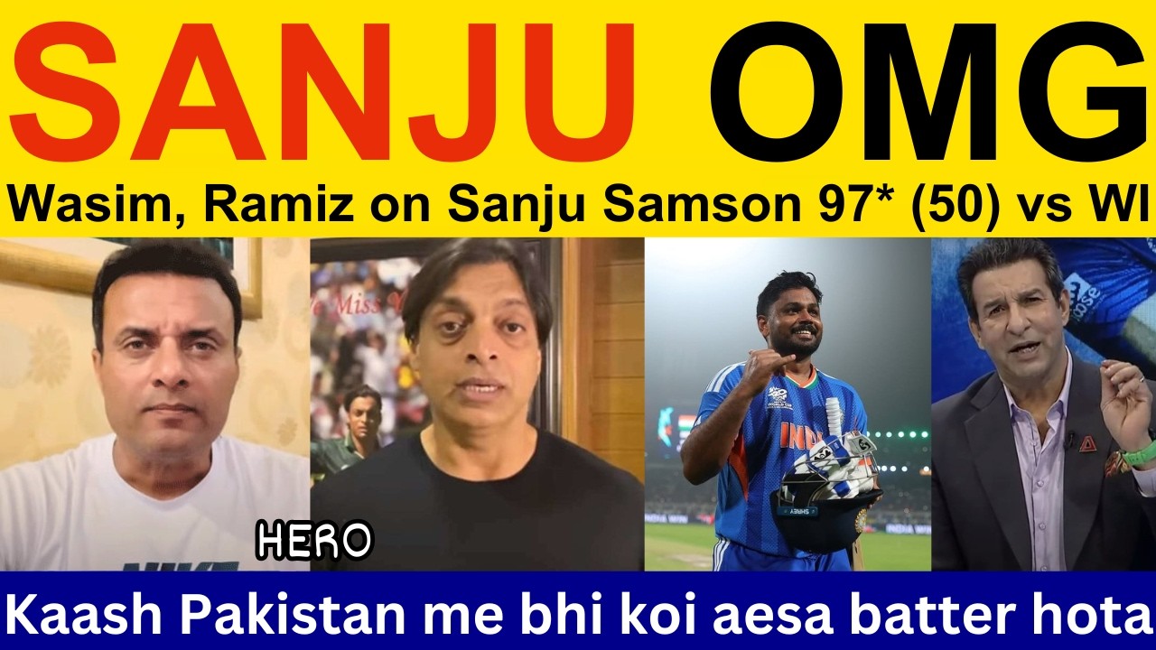 Pak media getting fan of Sanju Samson batting today | IND vs WI T20 WC 2026 highlights | Pak react