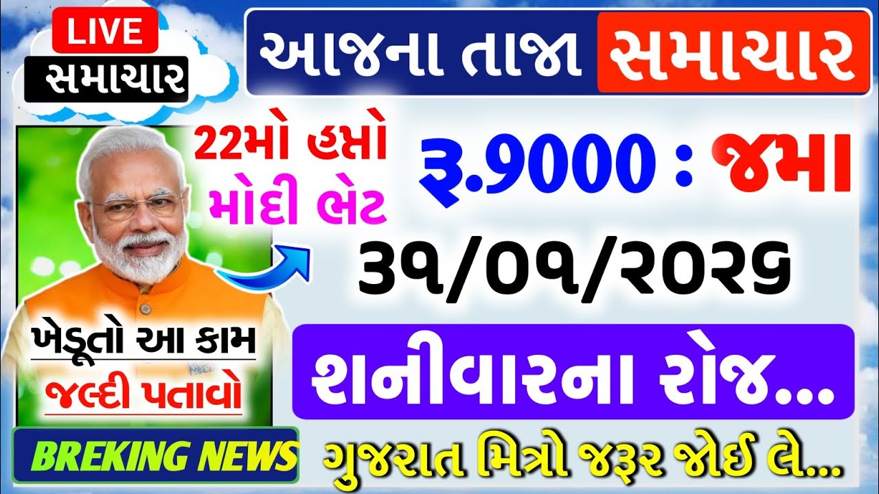 આજના તાજા સમાચાર / 2000 હપતો,જમાં,લોન, દેવા માફ / commodity Trend / khedut | ikhedut ન્યૂઝ / યોજના