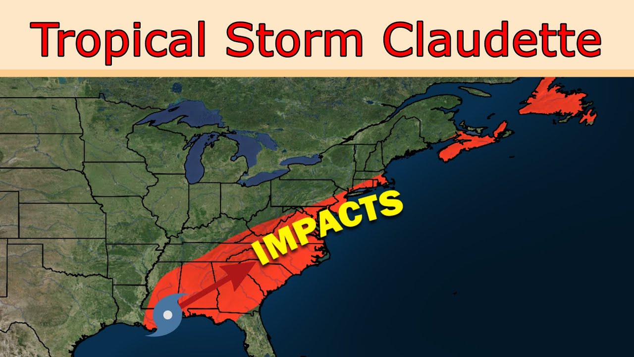 Tropical Storm Claudette Forecast