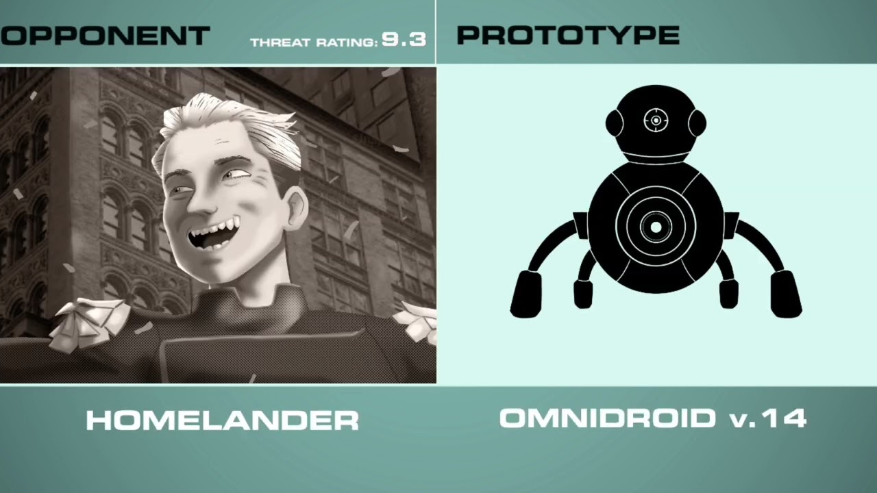 Omnidroids vs superheroes (the incredibles AU) robinzuper