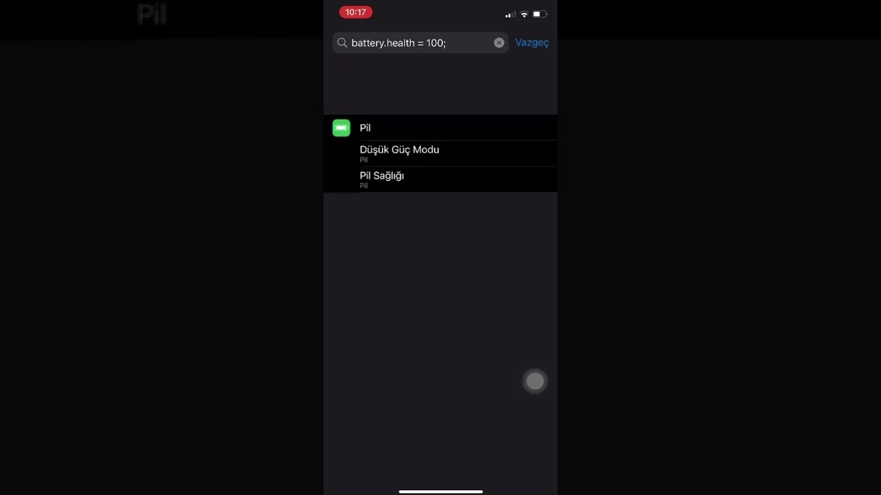 IPHONE PİL SAĞLIĞI %100 YAPMA #shorts