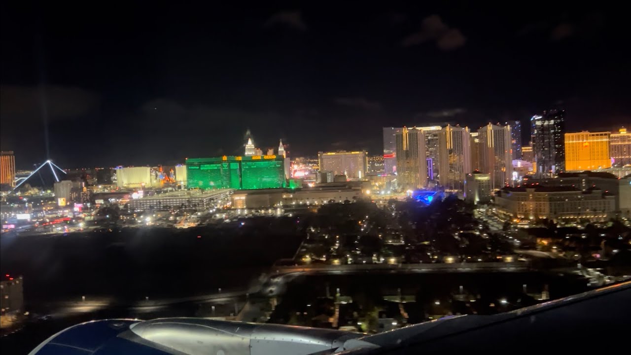 Incredible Midnight Landing in Las Vegas