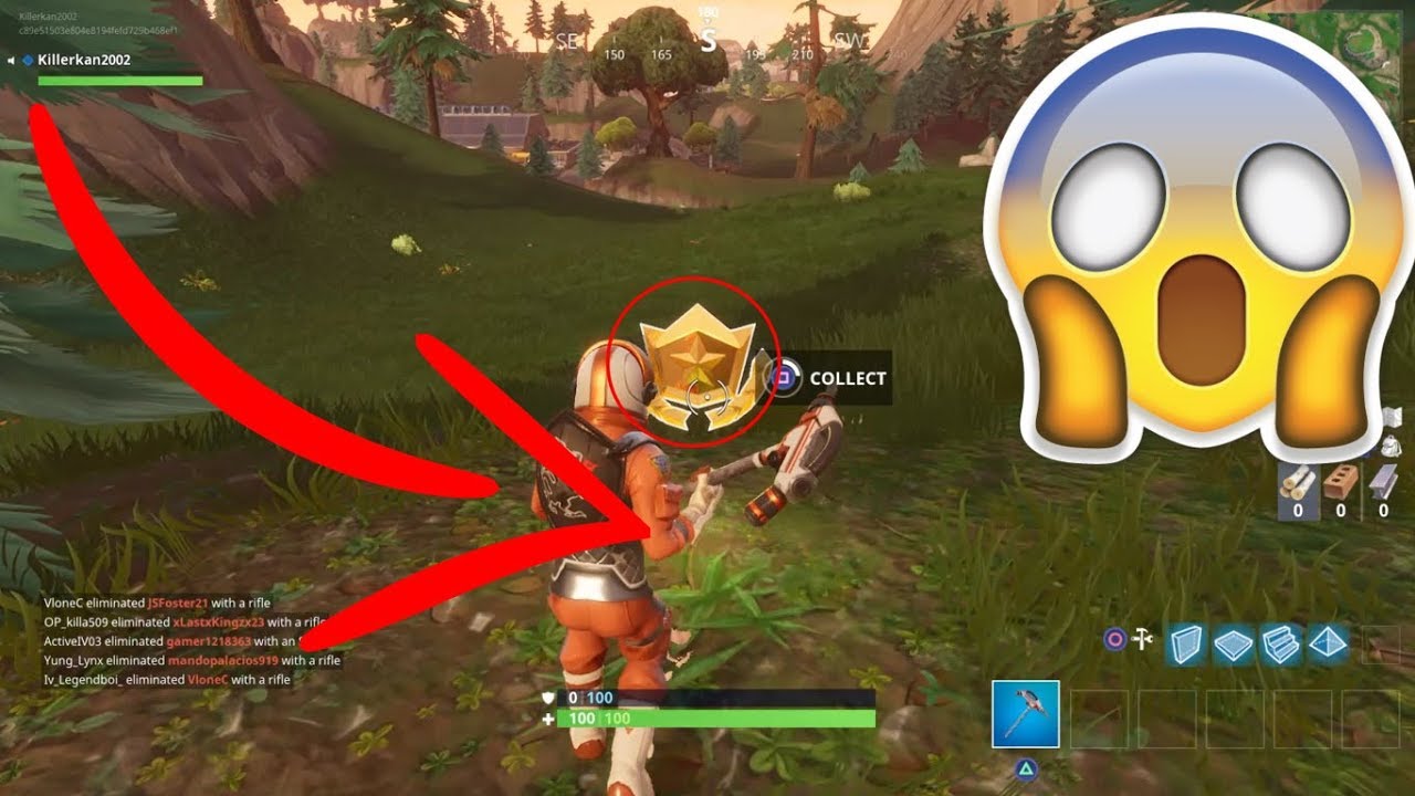 Follow the Treasure Map found in Snobby Shores - Fortnite Battle Royale Battle Pass Challenge! -HARD