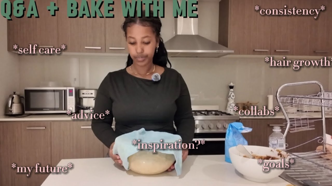 BAKE WITH ME WHILE I ANSWER YOUR QUESTIONS | QNA + BAKE WITH ME 