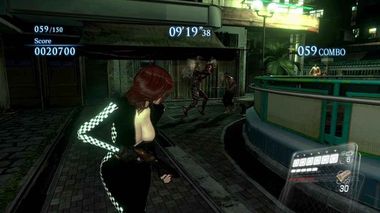 Resident Evil 6 mercenaries mod map ( Poisawan Streets ) - solo 150 c full - Helena Racer