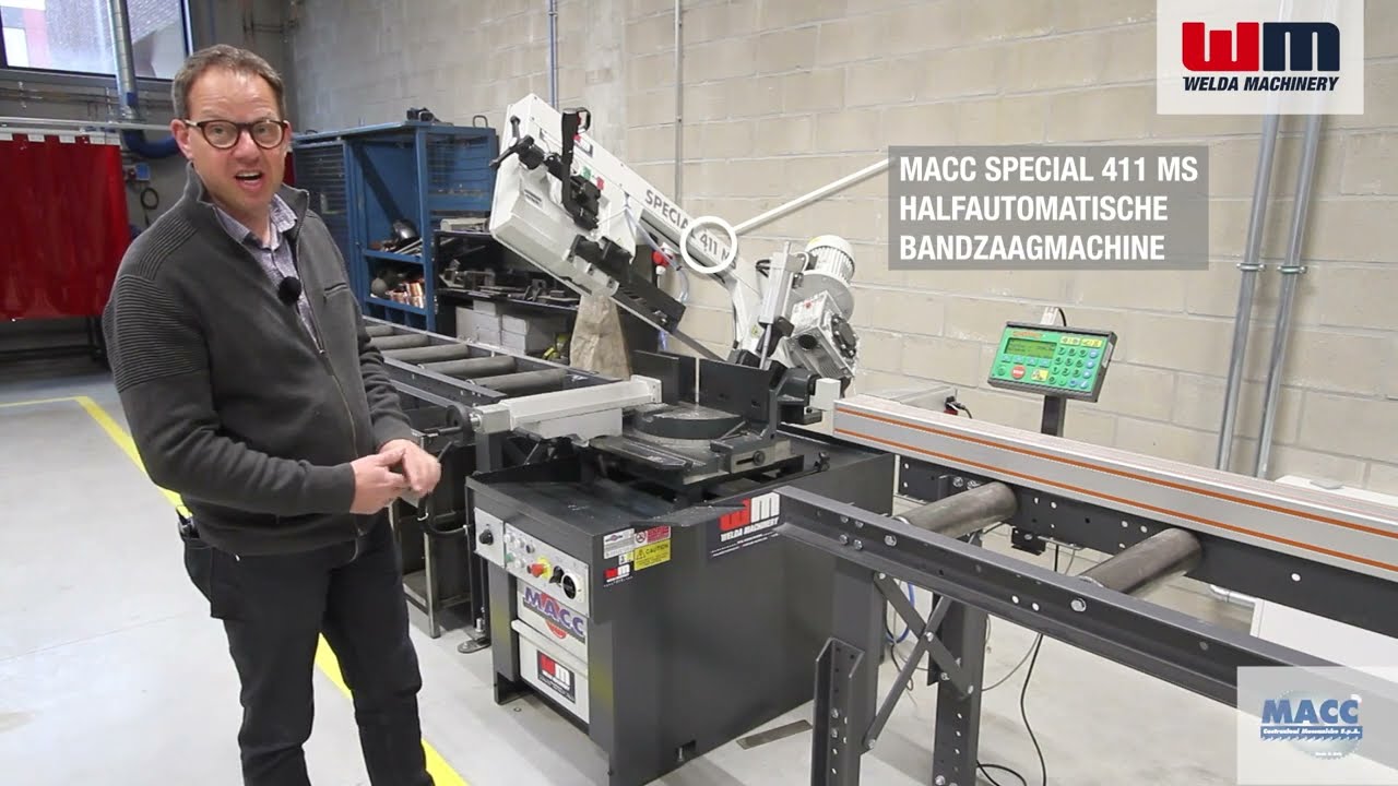 Macc | 411 M/S bandzaagmachine | TISP Mol - Welda Group