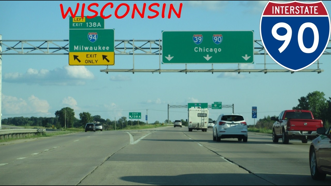 Interstate 90 - Wisconsin eastbound [FULL LENGTH VIDEO]