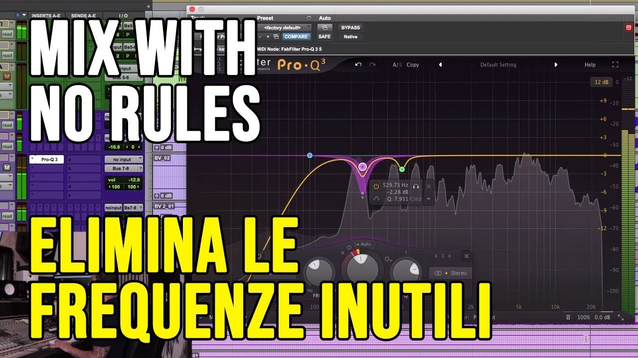 Eliminare le frequenze risonanti con Fab Filter Pro-Q 3 | Mix With No Rules #4