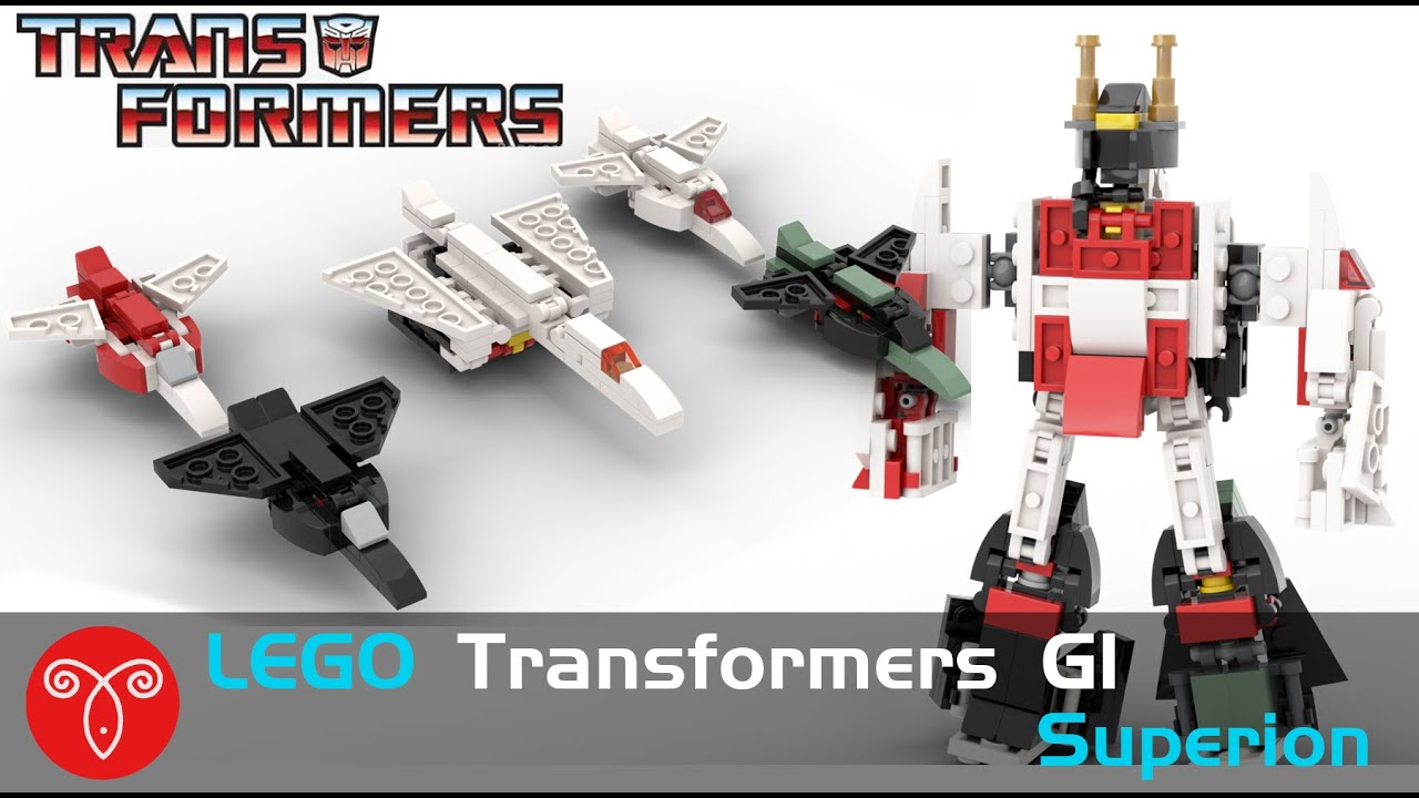 Lego Transformers MOC G1 Superion/Aerialbots Mini Jet Mecha