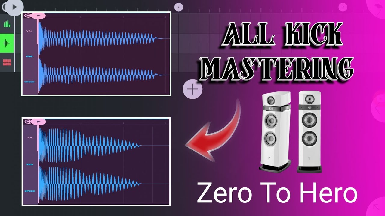 Fl Studio Mobile Me All Kick Mastering | Kick ko mastering kaise kare | kick ko Hard kaise kare