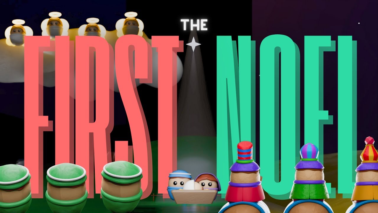 🌟 The First Noel | 3D Christmas Song Animation 🎁🐑👶🏻