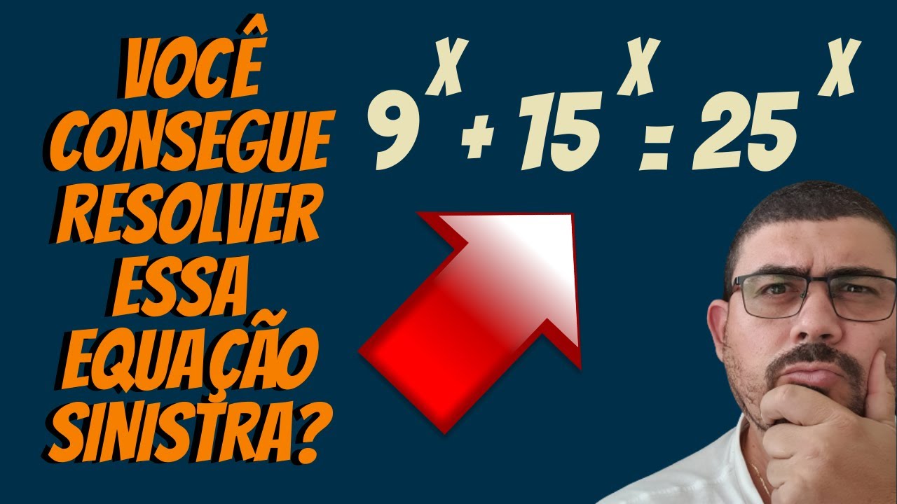 EQUAÇÃO EXPONENCIAL CASCA GROSSA! VOCÊ SABERIA RESOLVER?