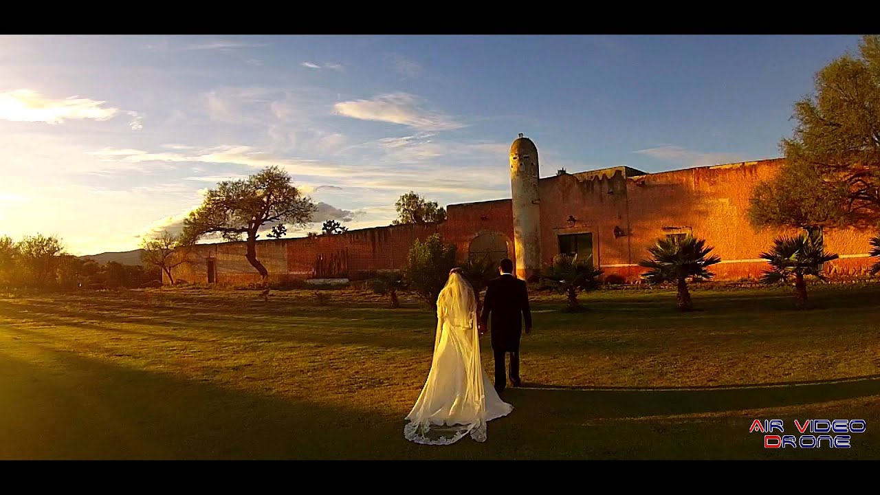 A&E Boda -  Air Video Drone en Hacienda Vallumbroso S.L.P.