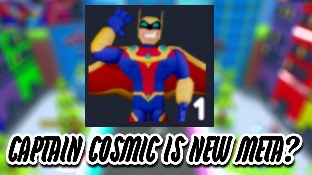 USING THE NEW CAPTAIN COSMIC 1% TOWER IN WORLD DEFENDERS! Roblox