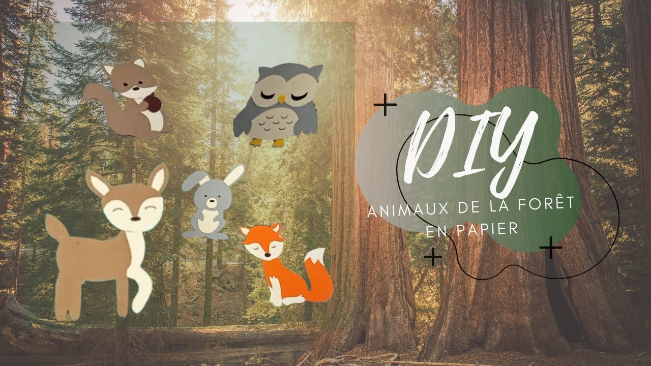 DIY BABY SHOWER - animaux de la forêt avec les patrons