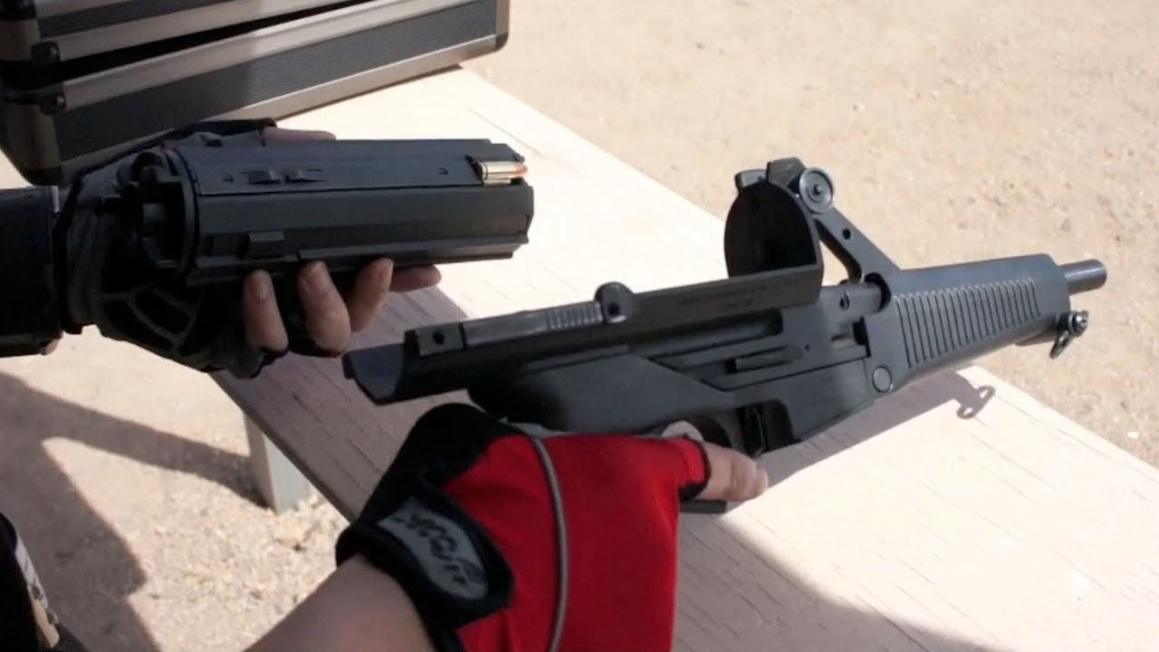 実弾射撃 キャリコ M950 自動式拳銃 (Calico M950 Auto Pistol)