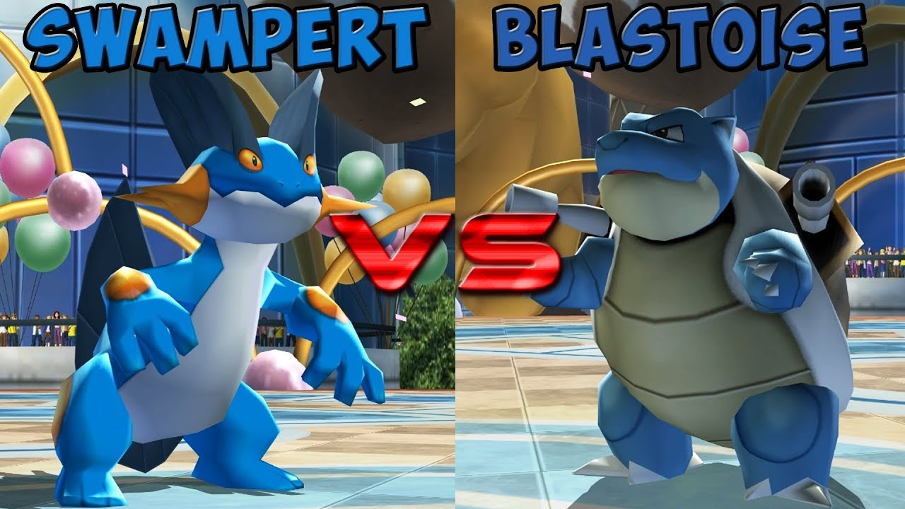 Pokemon battle revolution - Swampert vs Blastoise