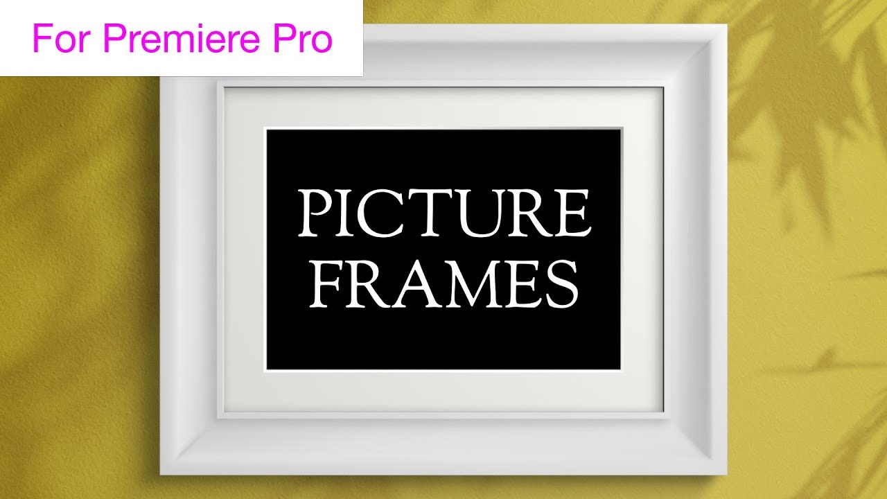 Picture Frames Overlay Creator - Motion Graphics Template