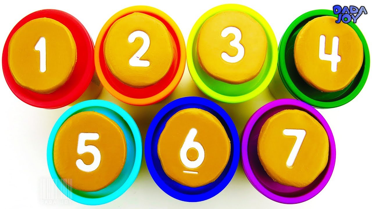 Aprender los Números del 0 al 10|Números 1-10 con galletas|Aprende los colores PlayDoh|Compilación
