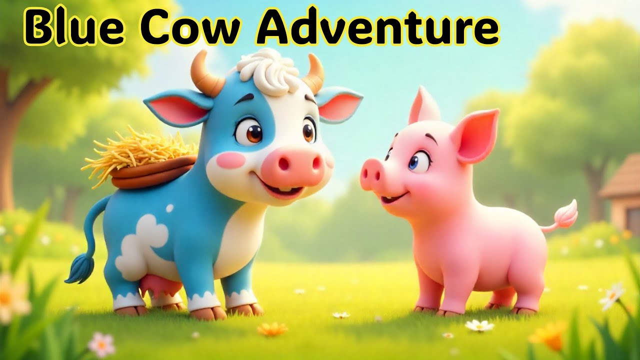 Blue Cow | Kids Animated Cartoon | Kids Song | Toddlers Song | Kids Learning | Bedtime Stories
