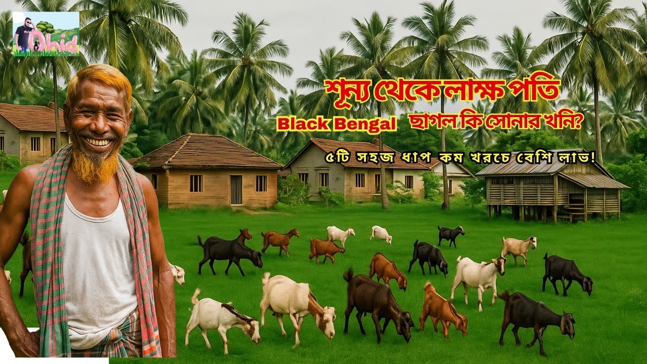 কম খরচে Black Bengal ছাগল পালন শুরু করুন | লাভজনক খামারের ৫টি সহজ টিপস 🐐 Black Bengal Goat Farming