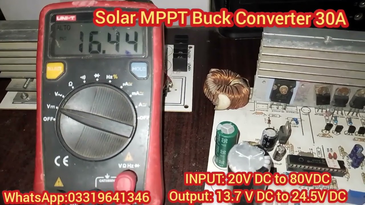 Solar MPPT Buck Converter Pic16f72, C code in MikroC hex file PCB file Available