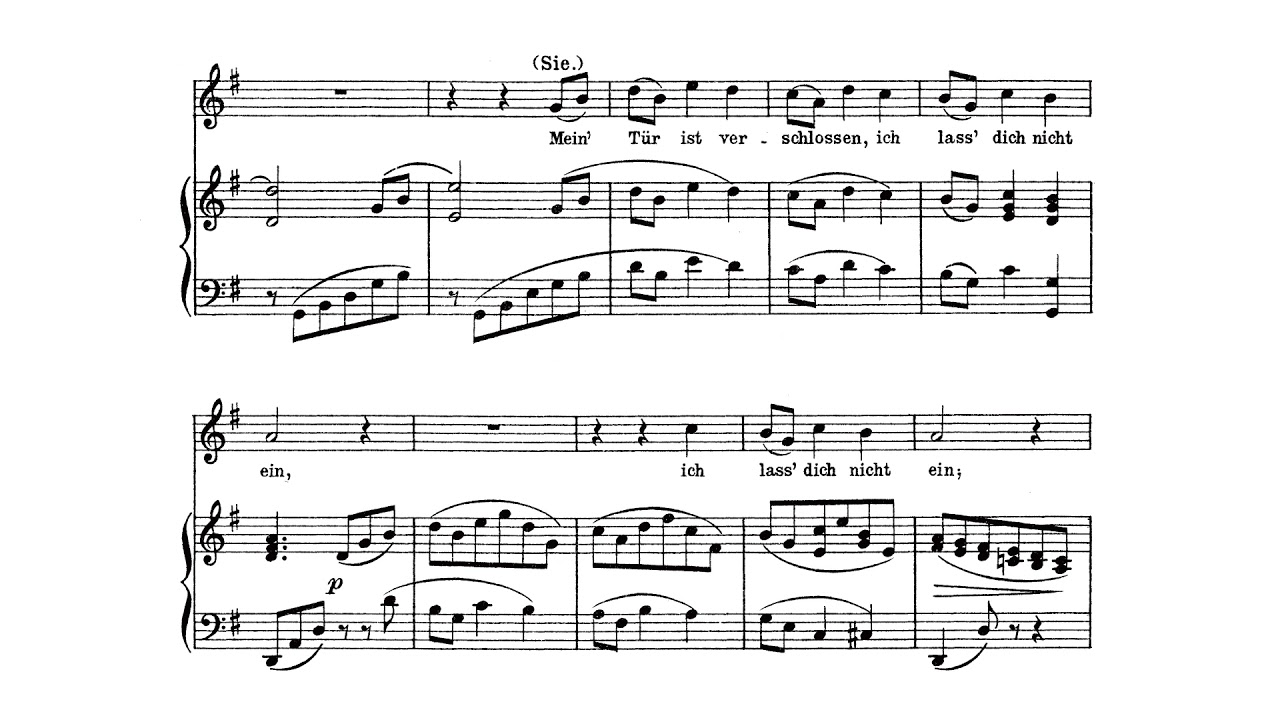 Vergebliches Standchen(Brahms) 성악반주 Piano Accompaniment