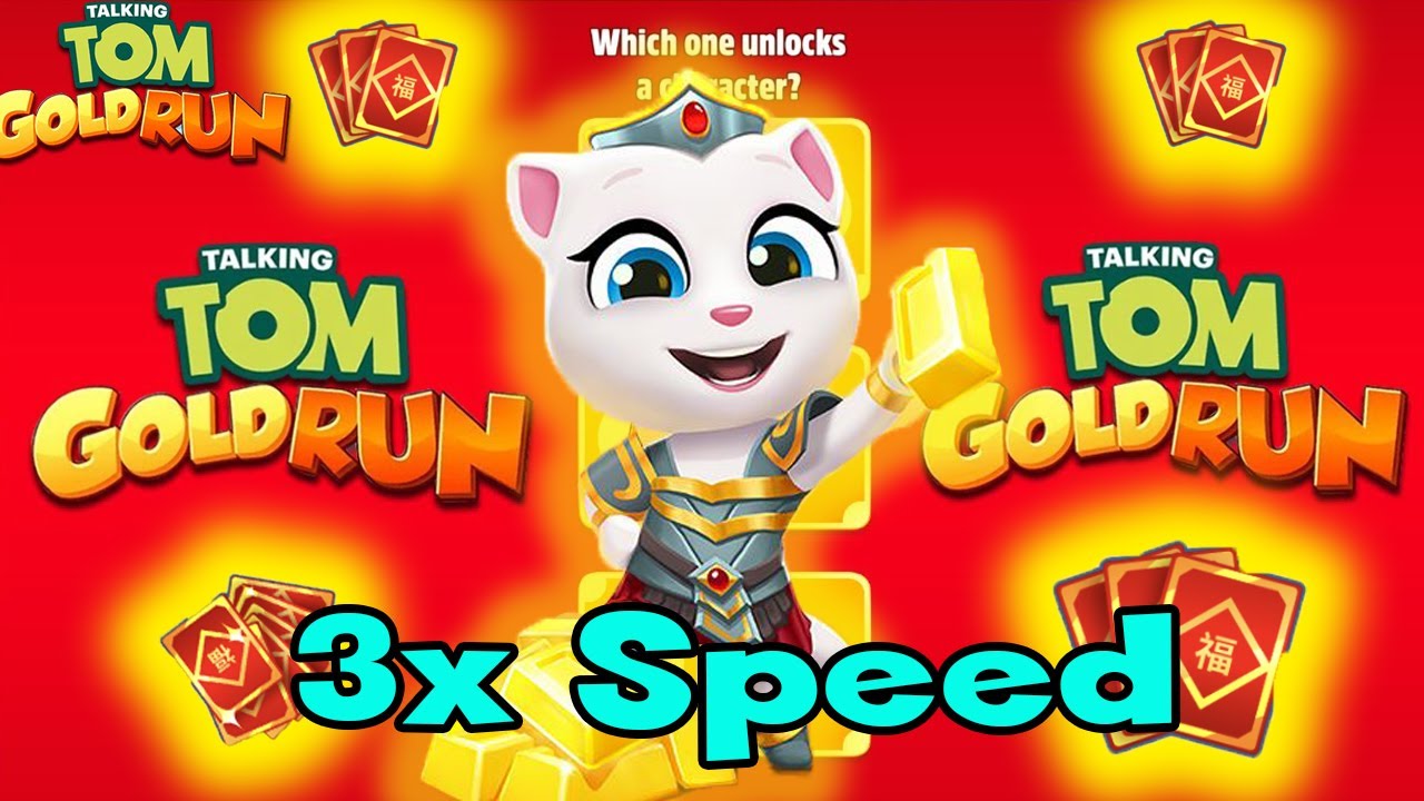 TALKING TOM GOLD RUN Android Gameplay 3x Speed Run Faster || FORTUNE FESTIVAL Event