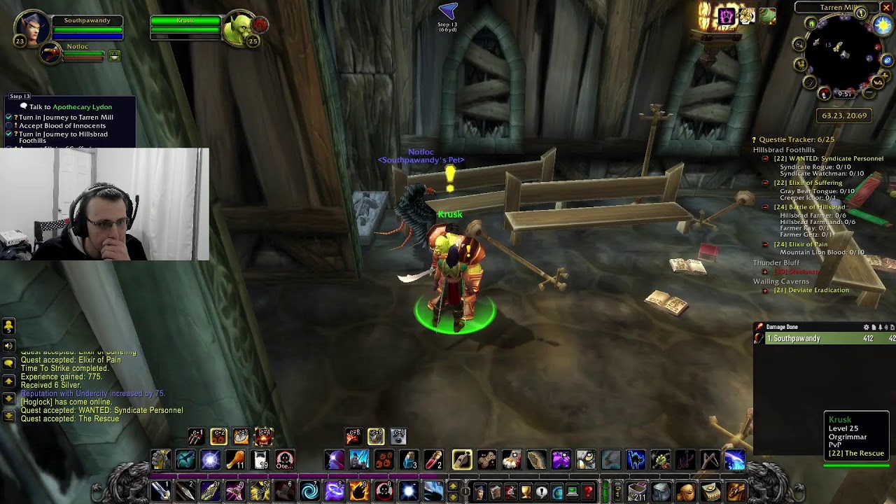 World of Warcraft Until My Power Goes Out Or I Get Tired