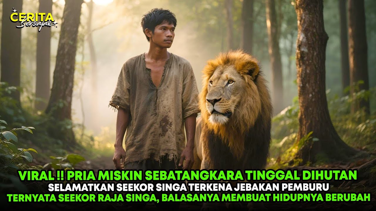 VIRAL !! TOLONG RAJA SINGA DARI JEBAKAN, PRIA INI MENDAPAT BALASAN TAK TERDUGA DARI KAWANAN SINGA