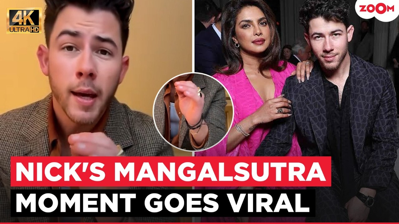 Nick Jonas FLAUNTS his Mangalsutra bracelet while promoting wife Priyanka Chopra’s film The Bluff
