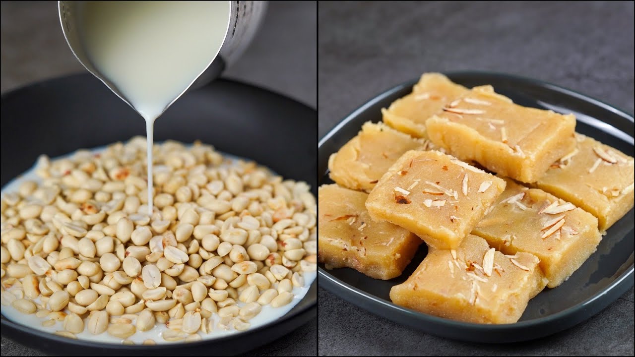 Peanut Barfi Recipe | Groundnut Sweets | Quick & Delicious Sweets Recipe | N'Oven