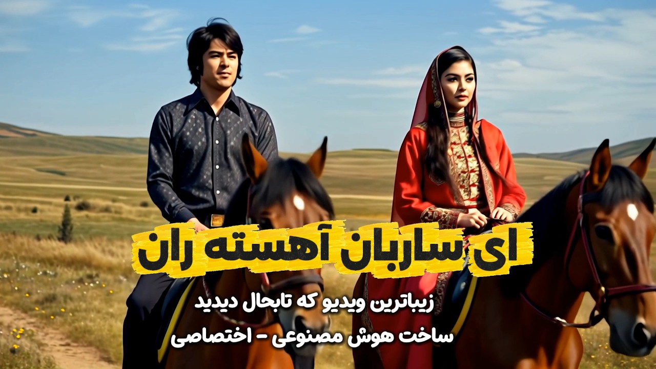 آهنگ ای ساربان آهسته ران کارام جانم میرود - ساخته شده با هوش مصنوعی - ویدیو (رسمی)اختصاصی ورژن آهسته