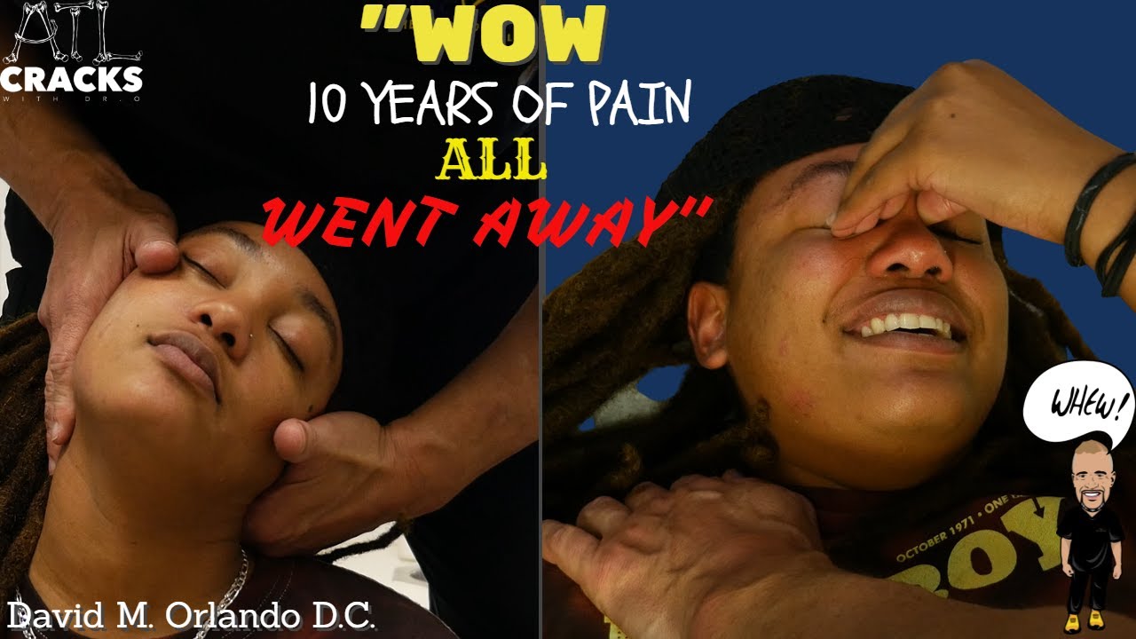 WOW!10 years of NECK and BACK PAIN Finally ENDED!😊|Chiropractic ASMR