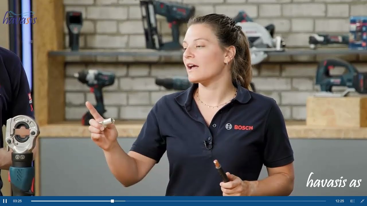 Bosch Şarjlı  Kablo Kesme , Kablo Klemens Presleme  ve Delik Pancı Makinaları