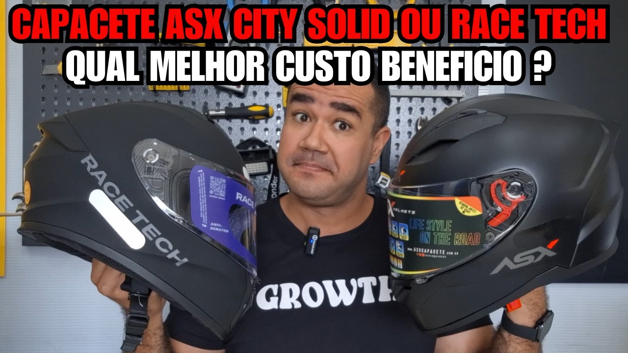 CAPACETE ASX CITY SOLID OU RACE TECH HIT? QUAL  MELHOR CUSTO BENEFICIO ?
