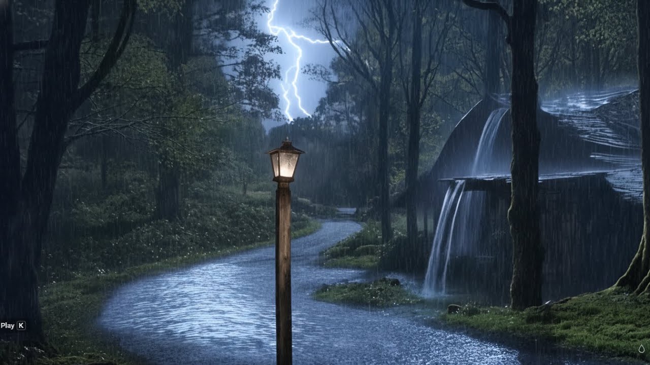 Heavy Rain & Thunderstorm - 11 Hour Soundscape for Deep Sleep & Focus