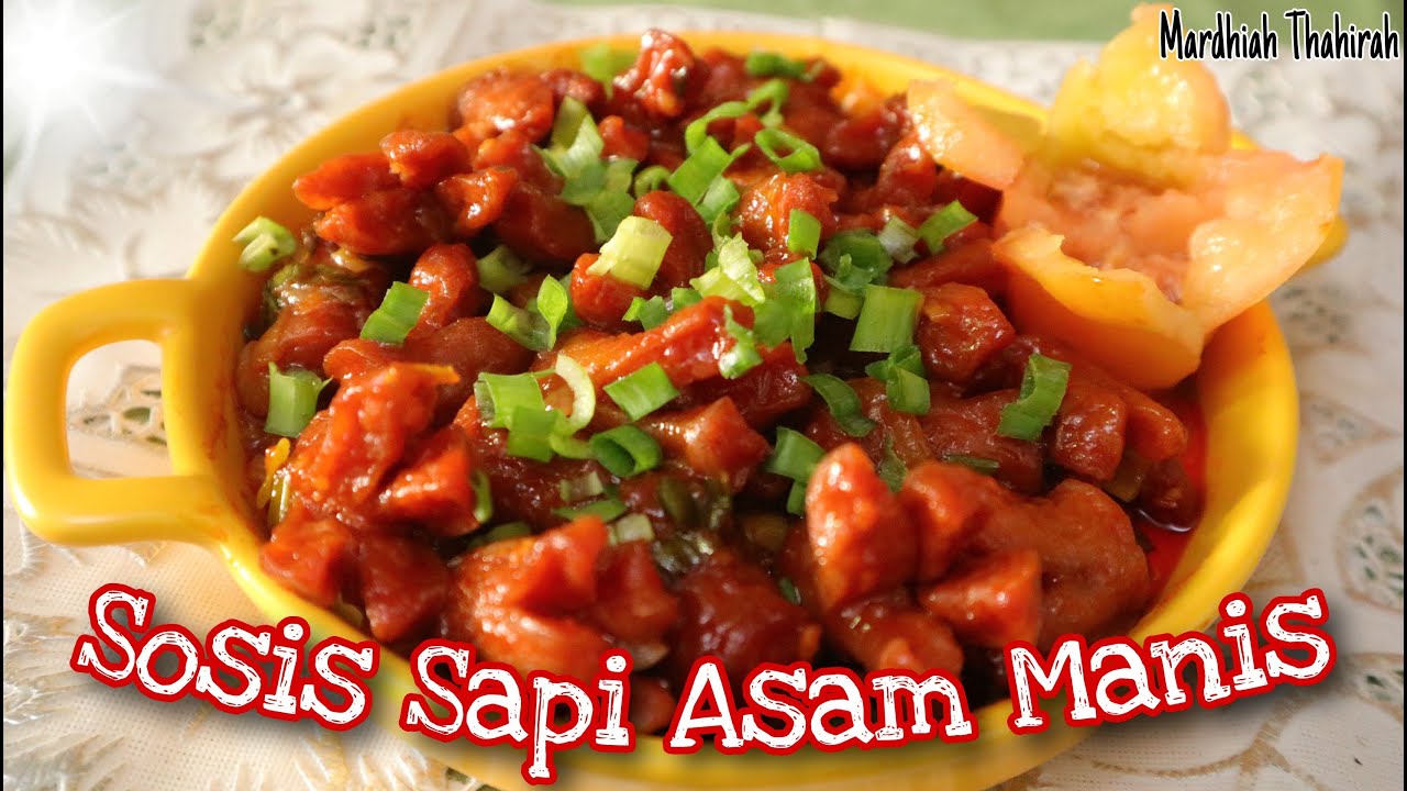 RESEP SIMPLE!! SOSIS SAPI ASAM MANIS | SWEET AND SOUR BEEF SAUSAGE