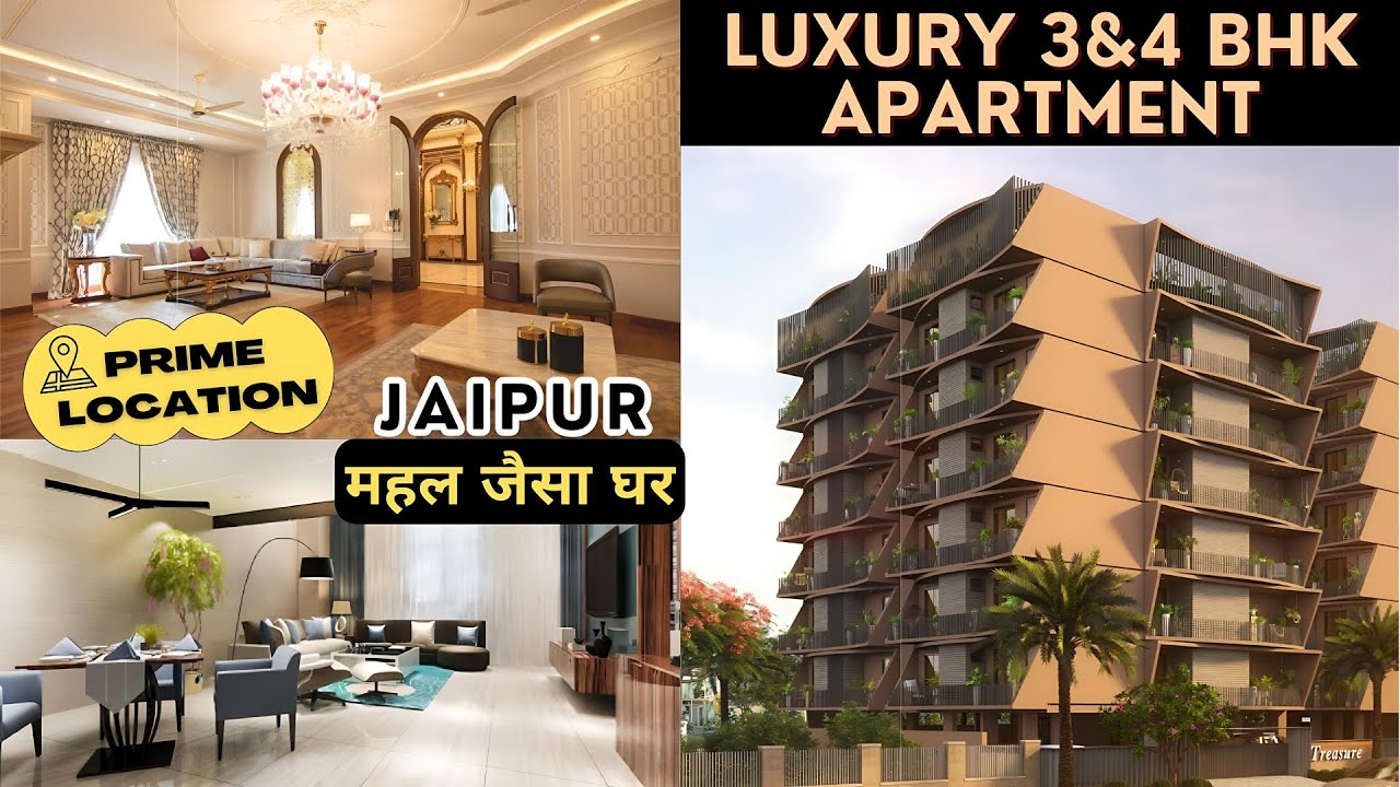 Luxury 3&4 BHK Apartment 🏡 | Treasure Vidhyadhar Nagar Jaipur | Luxury Flats in Jaipur 📍