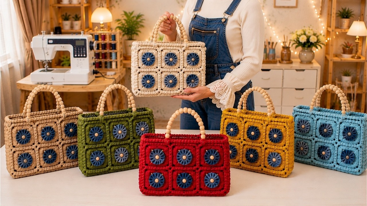 AMAZING! Nobody Believed These Bags Were Made From Wet Wipe Lids & Old Jeans!