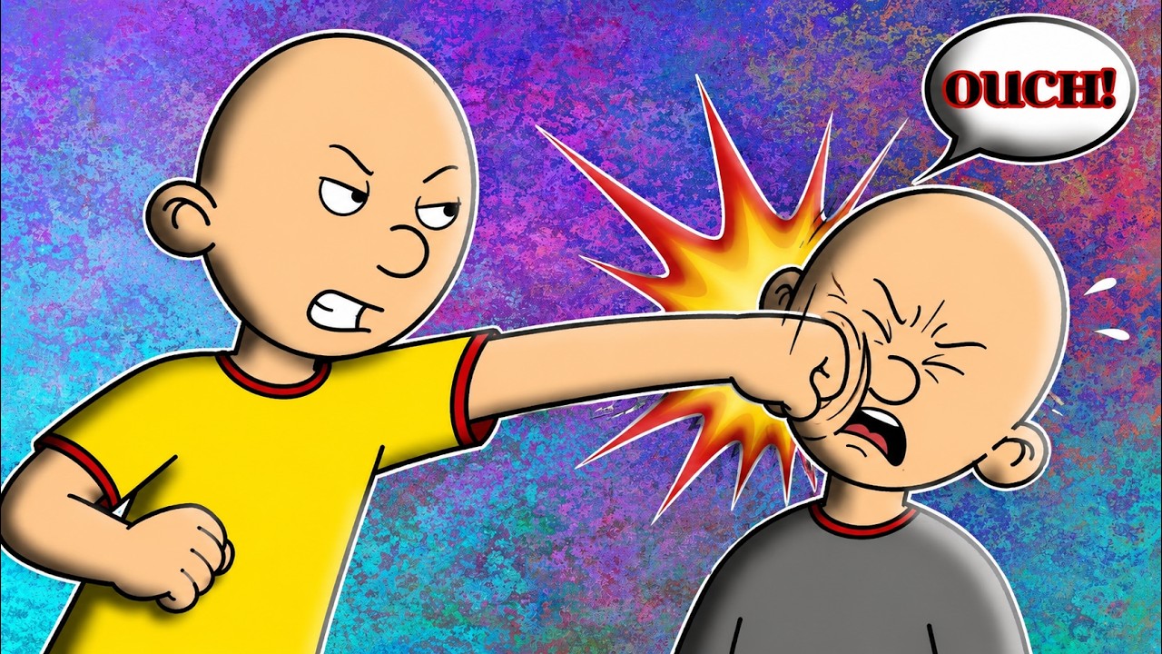 (REUPLOAD) Caillou Punches Classic Caillou In The Face/Ungrounded