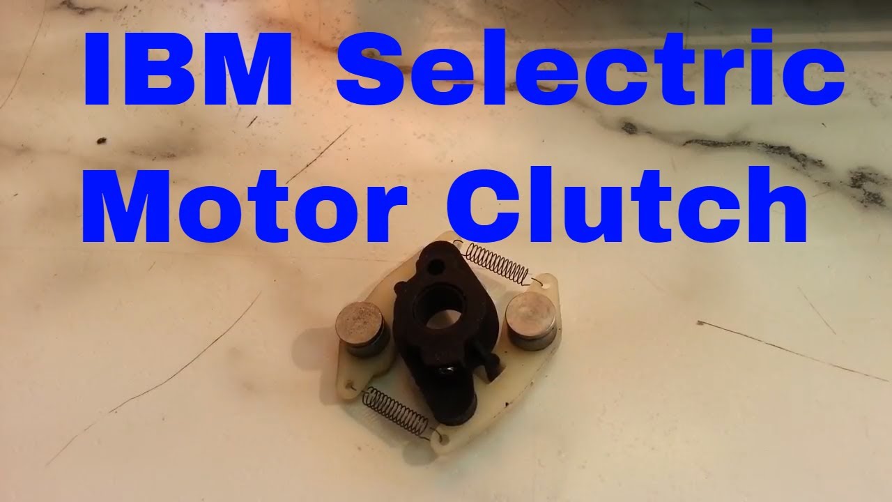 IBM Selectric Typewriter Motor Clutch Replacement Centrifugal, Belt Adjustment