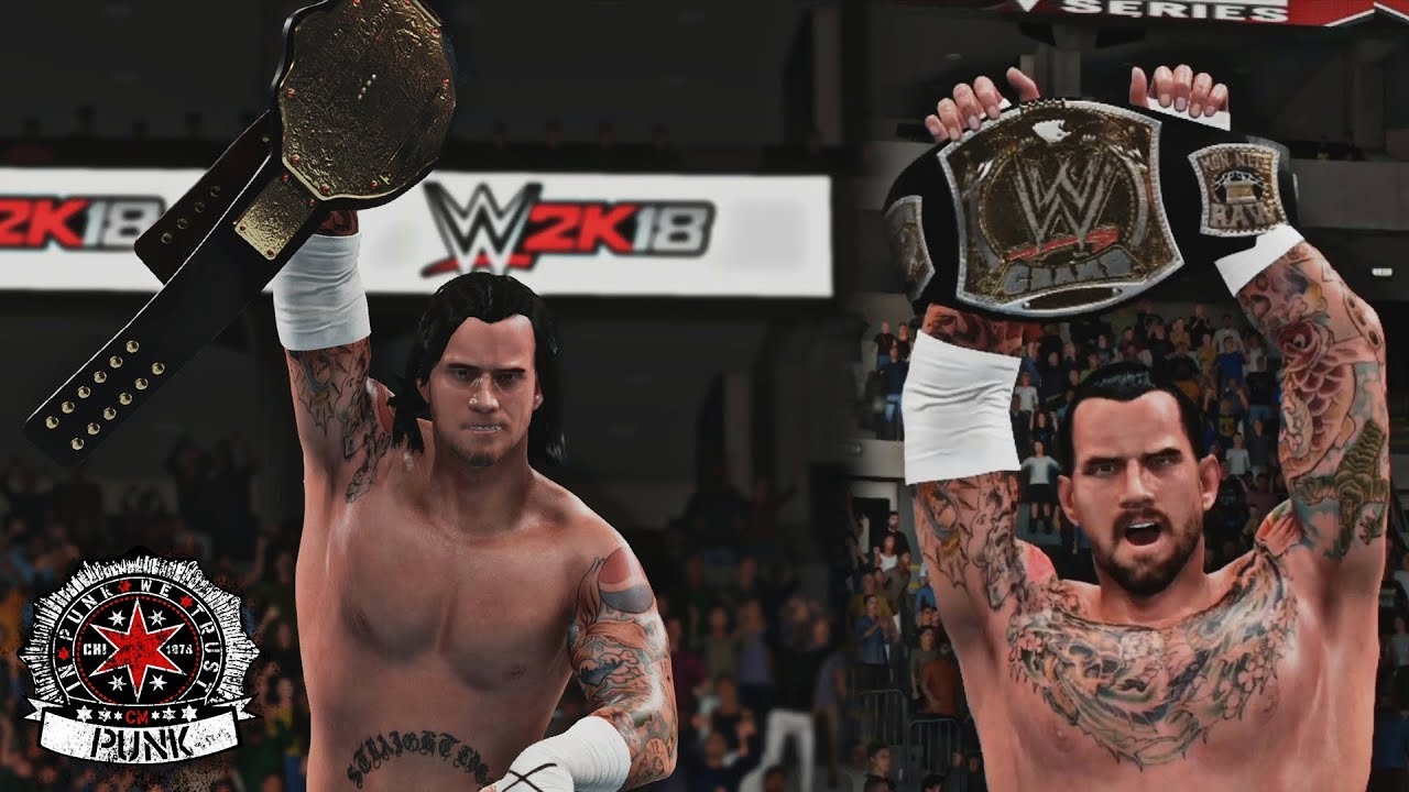 WWE 2K18: CM Punk Top 5 WWE/World Championship Wins!