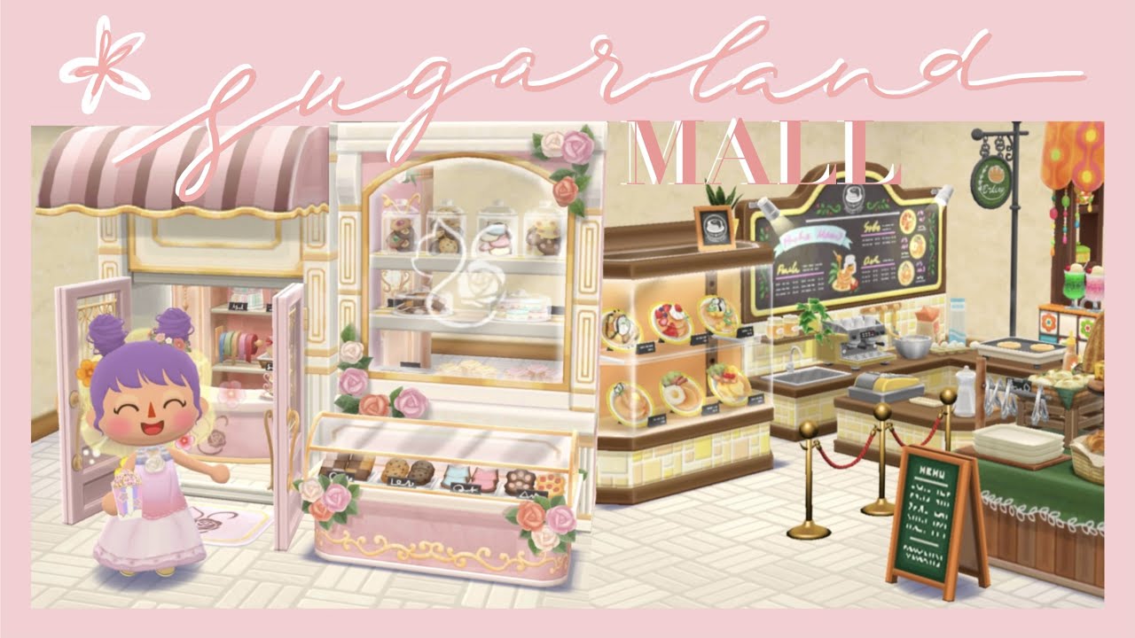 SUGARLAND MALL | Animal Crossing Pocket Camp | Campsite tour | Design ideas