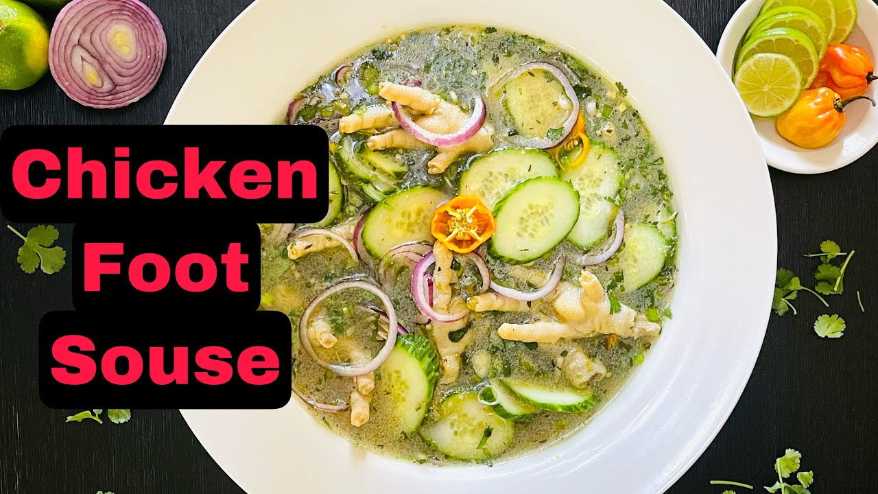 Guyanese Chicken Foot Souse #chickenfoot #chickenfeetrecipe
