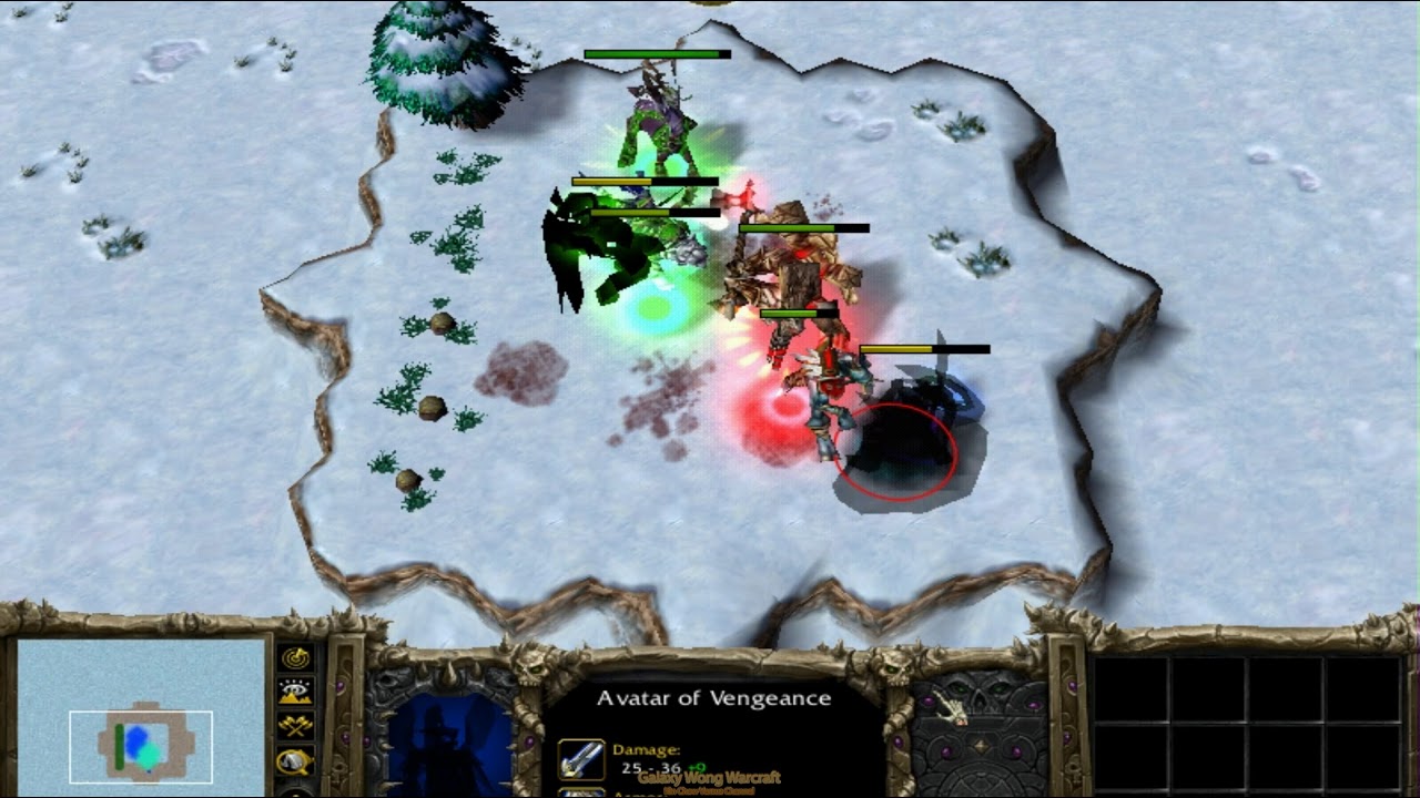 (Comment Request) (Match 03) 4 Night Elf Heroes vs 4 Orc Heroes (Lv10 With Skills) 1080p