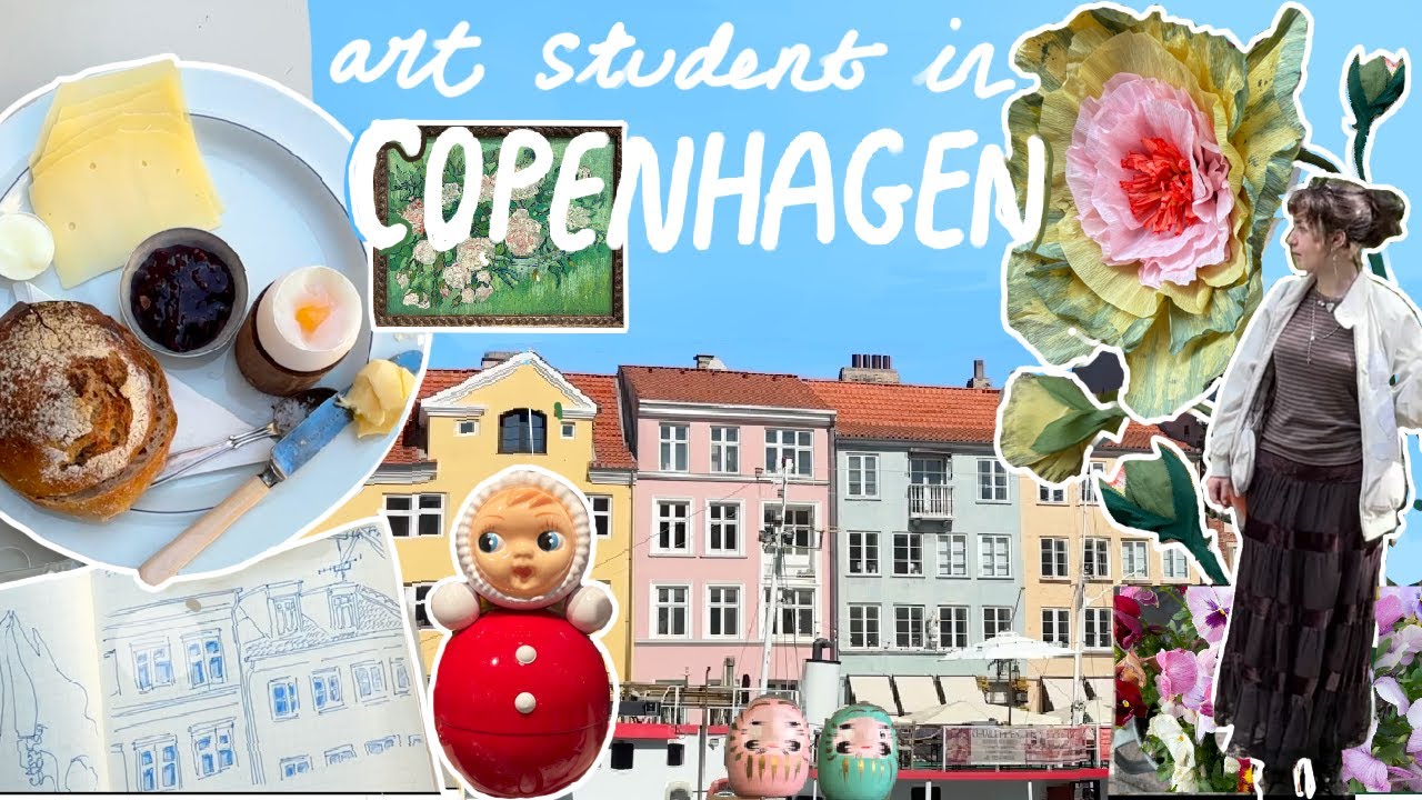 Train trip to Copenhagen .☘︎ ݁˖ art student diaries, museums, solo travel